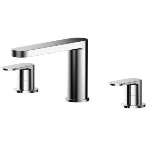Nuie Binsey 3-Hole Deck Mounted Bath Filler Tap - Chrome (1/2)