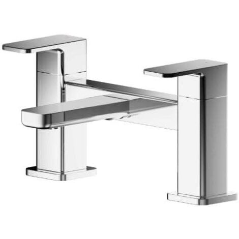 Nuie Windon Pillar Mounted Bath Filler Tap - Chrome