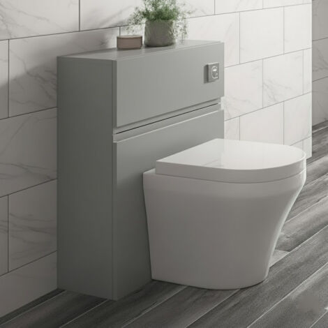 Hudson Reed Urban Back to Wall WC Toilet Unit 500mm Wide - Satin Grey (1/3)