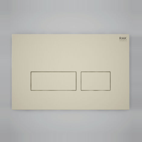 RAK Ecofix Rectangular Dual Flush Plates - Matt Greige