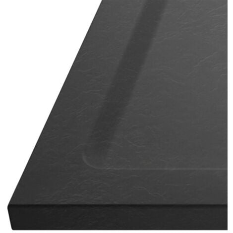 Nuie Pearlstone Grey Slate Effect Bath Replacement Rectangular Shower Tray 1700mm x 700mm