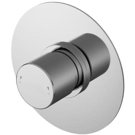 Nuie Arvan Thermostatic Temperature Control Shower Valve - Chrome (1/3)