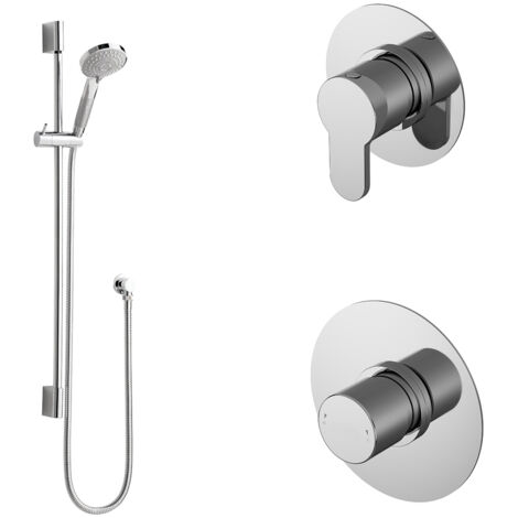 Nuie Arvan Thermostatic Concealed Mixer Shower with Shower Kit and Stop Tap (1/5)