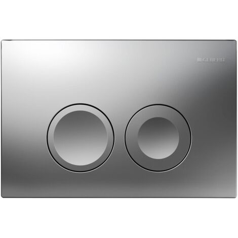 Geberit Delta25 Flush Plate for Dual Flush - Matt Chrome Plated