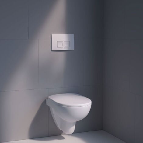 Geberit Delta35 Flush Plate for Dual Flush - White Alpine