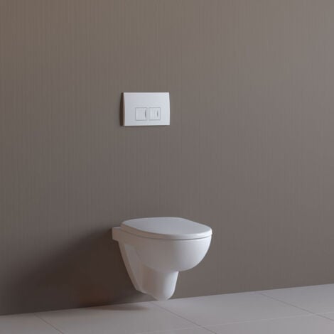 Geberit Delta35 Flush Plate for Dual Flush - White Alpine
