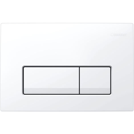Geberit Delta50 Flush Plate for Dual Flush - White Alpine