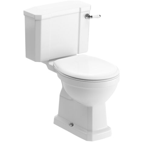 Signature Aphrodite Close Coupled Toilet with Lever Cistern - Soft Close Seat (1/4)