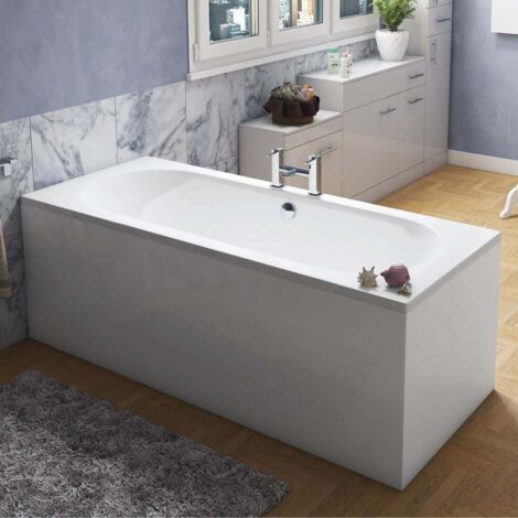 Signature Olympus Double Ended Rectangular Bath 1700mm x 750mm 0 Tap Hole (inc Leg Set) (1/5)
