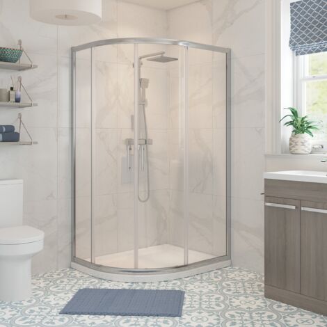 Signature Verve 2-Door Offset Quadrant Shower Enclosure 1200mm x 900mm - 6mm Glass (1/4)
