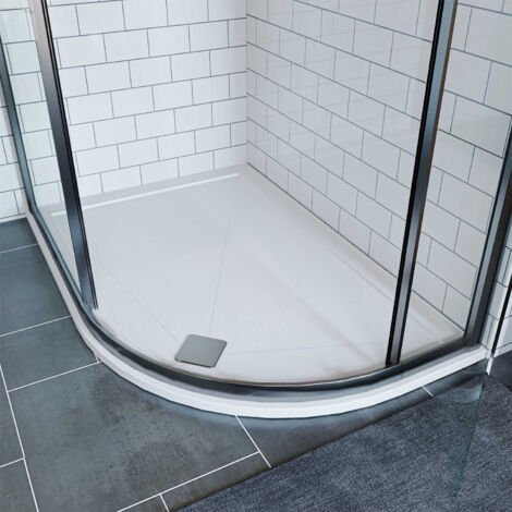 Signature Harbour Anti-Slip Offset Quadrant Shower Tray 1200mm x 800mm ...