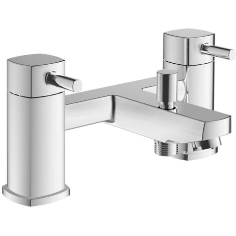 Signature Oscar Bath Shower Mixer Tap with Shower Kit - Chrome (1/2)
