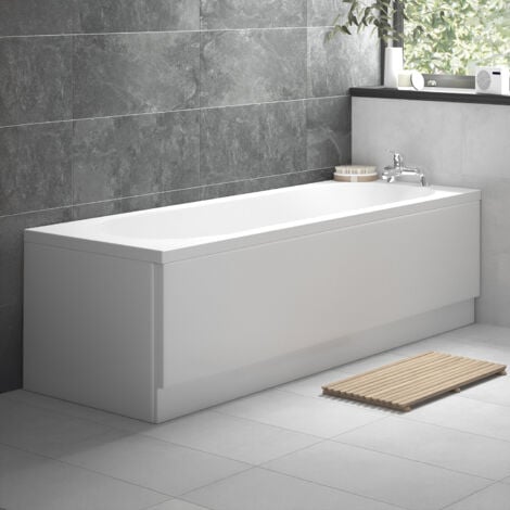 Signature Olympus Single Ended Rectangular Bath 1700mm x 700mm 2 Tap Hole (inc Leg Set)