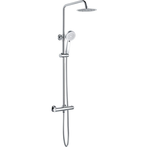 Signature Momentum Thermostatic Bar Mixer Shower with Shower Kit and Fixed Head - Chrome (1/2)