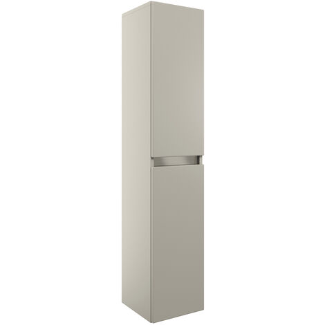 Signature Stockholm Wall Hung 2-Door Tall Unit 300mm Wide - Latte (1/3)