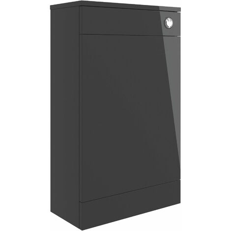 Signature Aalborg Back to Wall WC Toilet Unit 500mm Wide - Anthracite Gloss (1/5)