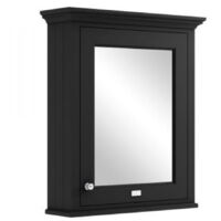 Bayswater Matt Black Bathroom Cabinet 750mm High x 650mm Wide