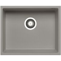 Prima+ Granite 1.0 Bowl Undermount Kitchen Sink 540mm L x 440mm W - Light Grey