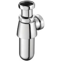 Armitage Shanks 1 1/4 Metal Bottle Trap, 75 mm Seal, Outlet Screwed, Chrome