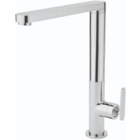 Sagittarius Eclipse Flat Spout Side Lever Kitchen Sink Mixer Tap - Chrome