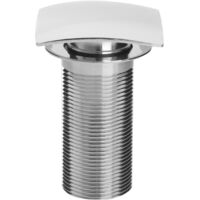 Bristan Square Clicker Basin Waste Chrome - Unslotted (For Basins with No Overflow)