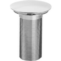 Bristan Round Free Running Basin Waste Chrome - Unslotted (For Basins with No Overflow)