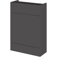 Hudson Reed Fusion LH Combination Unit with 600mm WC Unit - 1500mm Wide - Gloss Grey