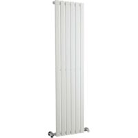 Hudson Reed Sloane Single Designer Vertical Radiator 1500mm H x 354mm W - Satin White