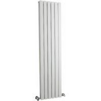 Hudson Reed Sloane Double Designer Vertical Radiator 1500mm H x 354mm W - Satin White