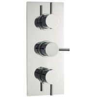 Hudson Reed Quest Concealed Shower Valve Triple Handle - Chrome