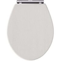 Old London Richmond Timeless Sand Woodgrain Round Soft Close Toilet Seat - LOS499