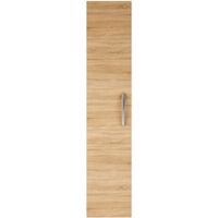 Nuie Athena Wall Hung 1-Door Tall Unit 300mm Wide - Natural Oak
