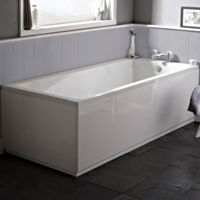 Nuie Linton 1700mm x 750mm Square Single Ended Bath - NBA410