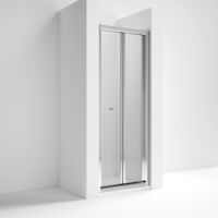 Nuie Pacific Bi-Fold Shower Door 900mm Wide - 4mm Glass
