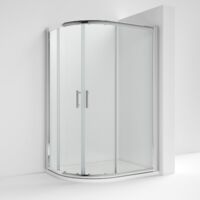 Nuie Pacific Offset Quadrant Shower Enclosure 1000mm x 900mm - 6mm Glass