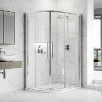 Hudson Reed Apex Offset Quadrant Shower Enclosure 900mm x 800mm with Tray LH - 8mm Glass