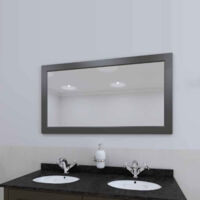 RAK Washington Framed Bathroom Mirror - 650mm H x 1185mm W - Black