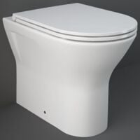 RAK Resort Back to Wall Rimless Toilet 425mm Comfort Height - Slim Sandwich Soft Close Seat