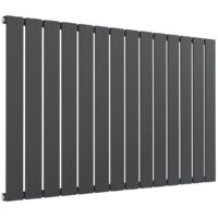 Reina Flat Single Designer Horizontal Radiator 600mm H x 1032mm W Anthracite