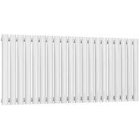 Reina Neva Single Designer Horizontal Radiator 550mm H x 1180mm W White