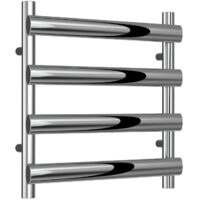 Reina Deno Designer Heated Towel Rail 496mm H x 500mm W Polished Stainless Steel