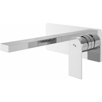 Hudson Reed Sottile Single Lever Basin Mixer Tap Wall Mounted - Chrome