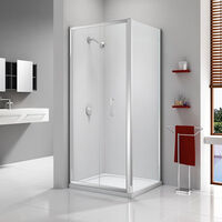 Merlyn Ionic Express Bi-Fold Shower Door, 900mm Wide, 6mm Glass