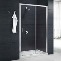 Merlyn Mbox Sliding Shower Door 1200mm Wide - 6mm Clear Glass