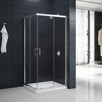 Merlyn Mbox Corner Entry Shower Enclosure 900mm x 900mm - 6mm Clear Glass