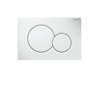 Geberit Sigma01 Dual Flush Plate - Gloss White