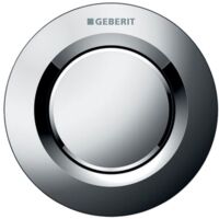 Geberit Type 01 Single Flush Plate Button for 120mm and 150mm Concealed Cistern - Gloss Chrome