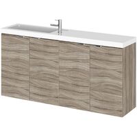 Hudson Reed Fusion Compact Combination Unit with 250mm Base Unit - 1000mm Wide - Driftwood