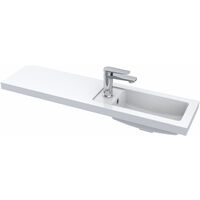 Hudson Reed Fusion Compact Combination Unit with Slimline Basin - 1000mm Wide - Gloss Grey
