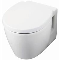 Ideal Standard Concept Space Compact Wall Hung Toilet WC - Soft Close Seat and Cover White